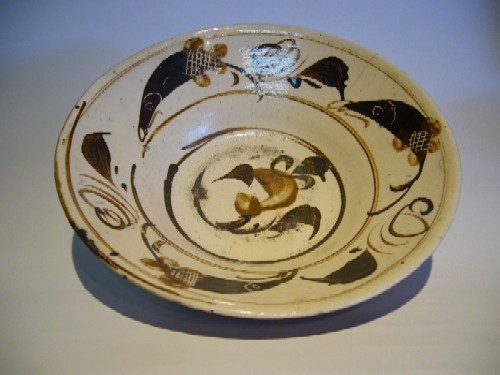 古美術 藤島 - 磁州窯魚藻文鉢 | 古美術品専門サイト fufufufu.com