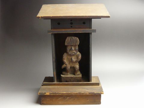 古美術 猫 - 厨子入木彫不動明王像 | 古美術品専門サイト fufufufu.com