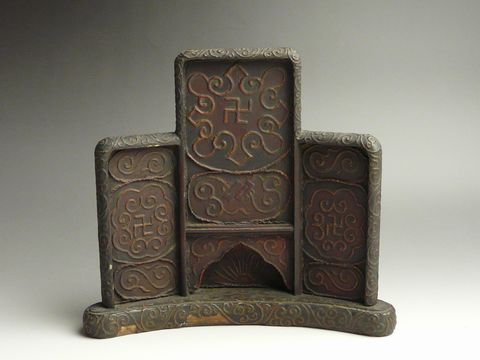 古美術 猫 - 厨子入 隠れキリシタン文衝立 | 古美術品専門サイト