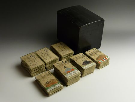 古美術 猫 - カルタ百人一首 全193枚 | 古美術品専門サイト fufufufu.com
