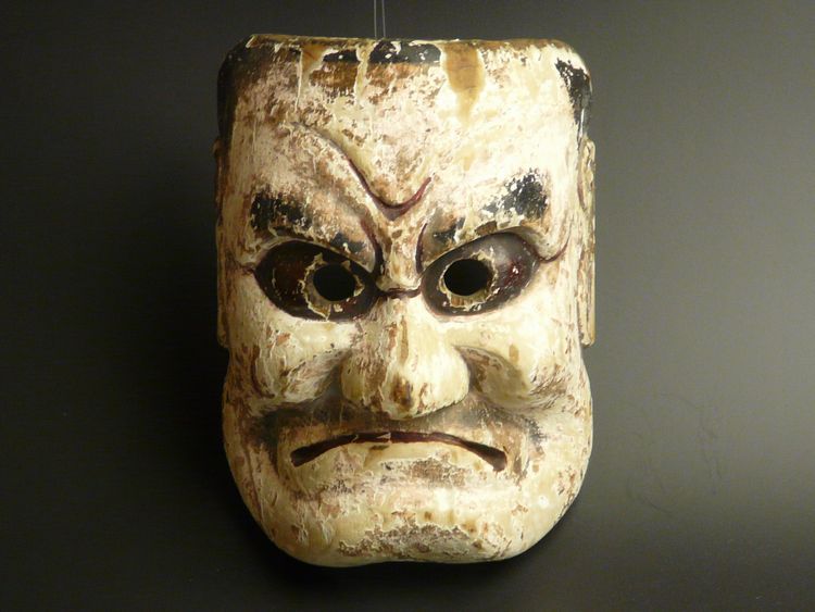 古美術 猫 - 神楽面 手力雄命 | 古美術品専門サイト fufufufu.com
