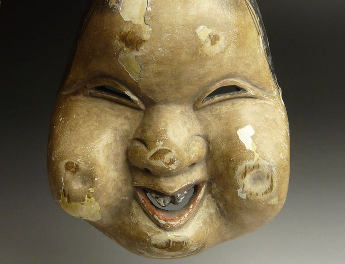 鉄製　お多福　お福様ふっくらした頬　お面　古美術　骨董品　重厚感あります 2026年最新】Yahoo!オークション -お福さん(アンティーク