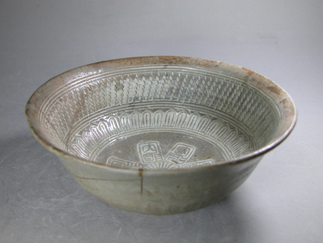 渡邊美術店 - 象嵌三島鉢 内贍 銘 | 古美術品専門サイト