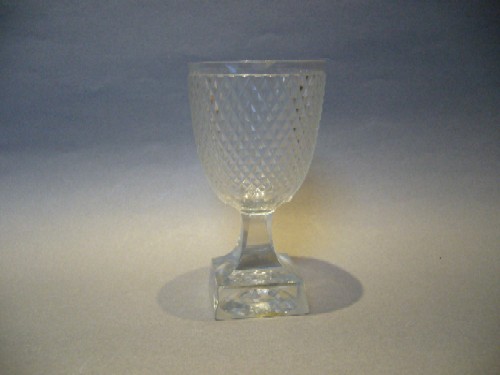 古美術 藤島 - 江戸切子霰文足つき杯 | 古美術品専門サイト fufufufu.com