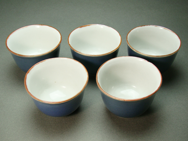 古童 - 伊万里瑠璃釉汲出し碗五客 | 古美術品専門サイト fufufufu.com