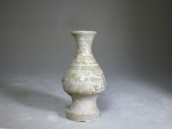 骨董　古瀬戸　灰軸花瓶 渡邊美術店 - 古瀬戸 小仏花瓶 その1 | 古美術品専門サイト fufufufu.com