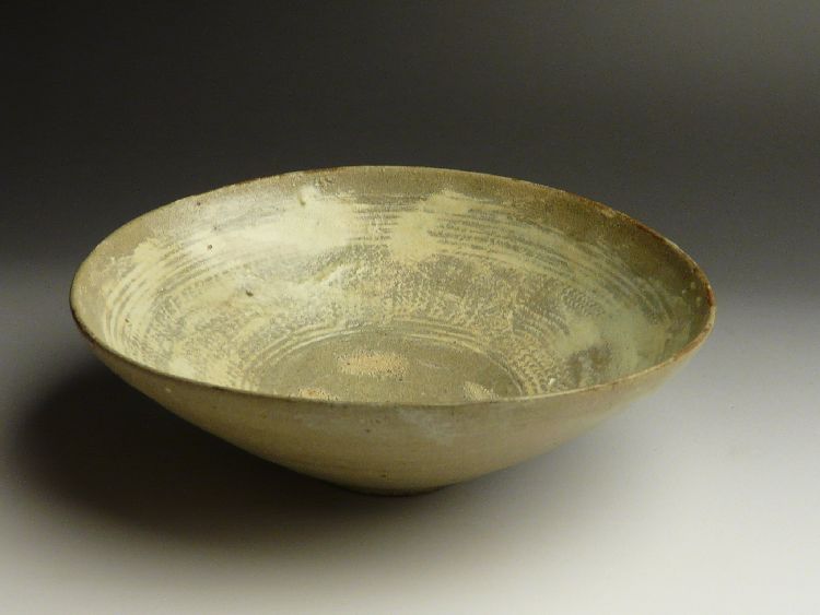 古美術 猫 - 三島刷毛目平茶碗 | 古美術品専門サイト fufufufu.com