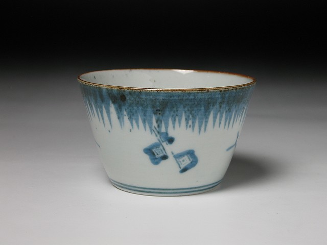 古美術 三樹 - 古伊万里 雨降雷文蕎麦猪口 | 古美術品専門サイト