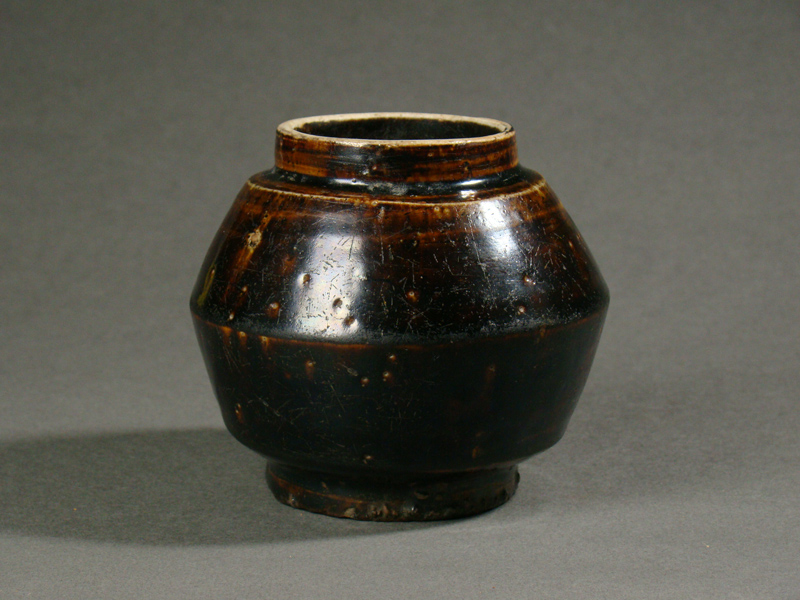 飴油花瓶　骨董　民藝　民芸品 古童 - 飴釉 算盤玉形 小壺 | 古美術品専門サイト fufufufu.com