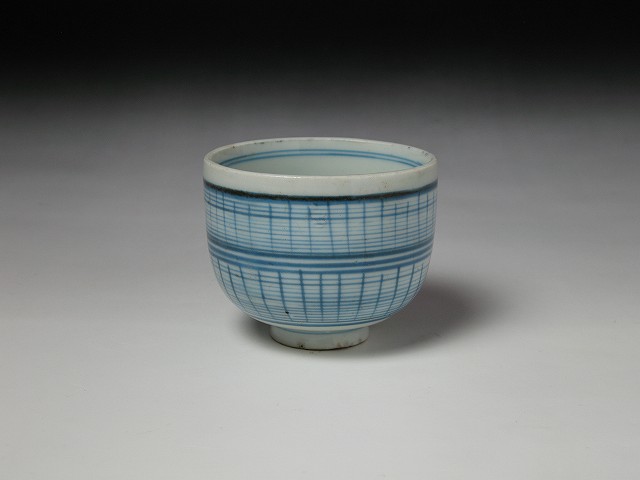 古美術 三樹 - 古伊万里 格子文ころ茶碗 | 古美術品専門サイト