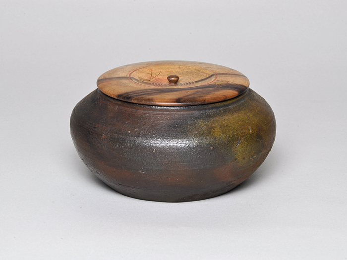 中国美術 煎茶 唐物 古錫 茶入 尚天泰造 時代物 古美術(K-YC457)