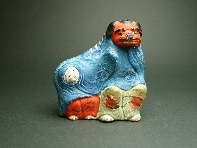 古作 土人形 獅子 古美術 古道具 アンティーク 郷土人形 No.5 古作 土人形 獅子 古美術 古道具 アンティーク 郷土人形 No.5