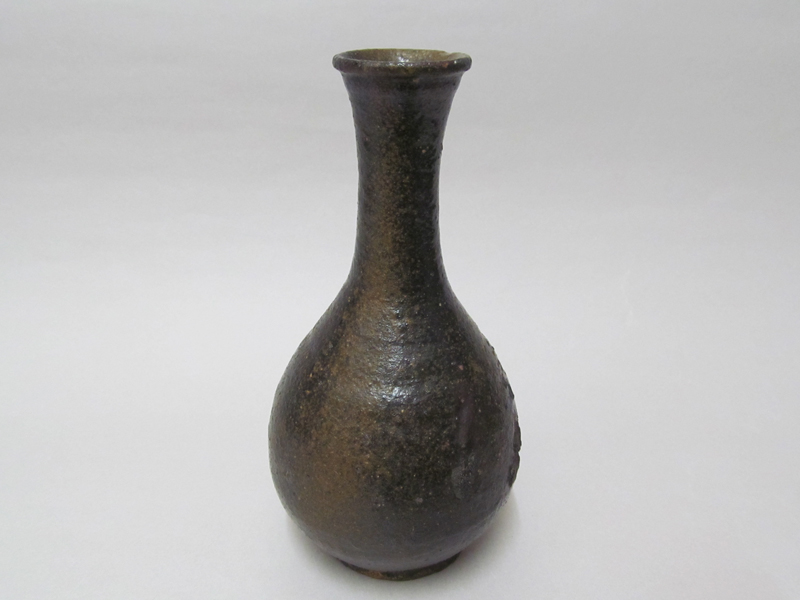 区別は難しいのですが喜名 知花焼 焼締褐釉瓶 徳利 酒器 古美術 琉球美術 古道具 アンティーク