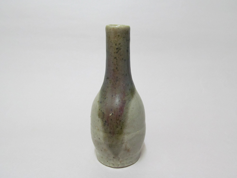 古美術 観宝堂 - 壺屋焼白化粧緑釉対瓶（1） | 古美術品専門サイト