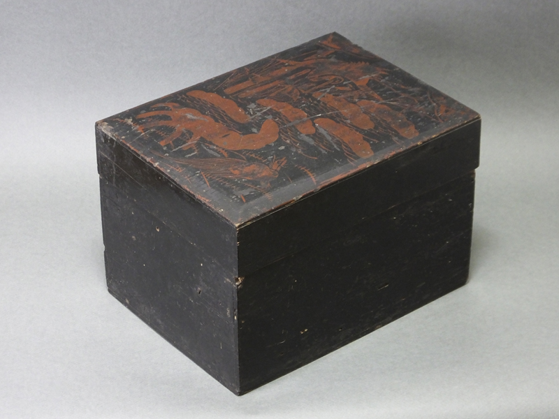 古童 - 浄法寺 漆絵 吉祥文 蓬莱箱 | 古美術品専門サイト fufufufu.com
