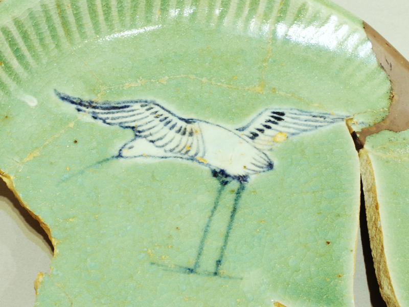 風招 - 初期伊万里<br>鷺陶片 | 古美術品専門サイト fufufufu.com