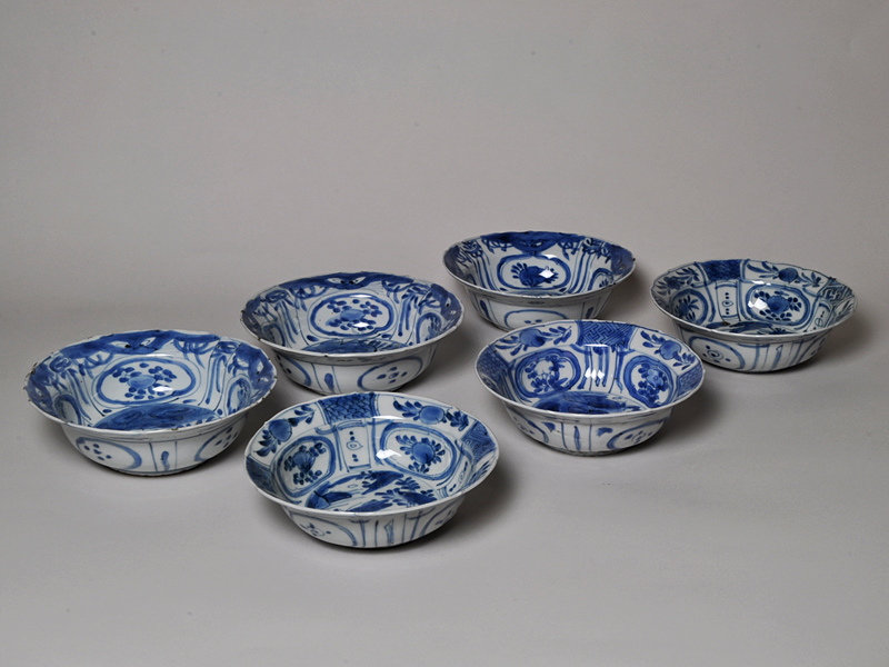古美術 肥後 - 古染付<br>芙蓉手向付 | 古美術品専門サイト fufufufu.com