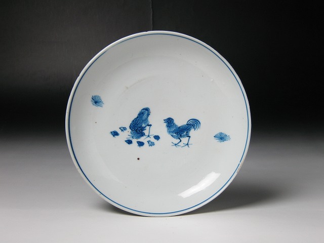 古美術 三樹 - 古染付 鶏文皿 | 古美術品専門サイト fufufufu.com