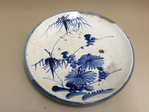 ギャラリー辰巳 - 瀬戸 染付石皿 | 古美術品専門サイト fufufufu.com