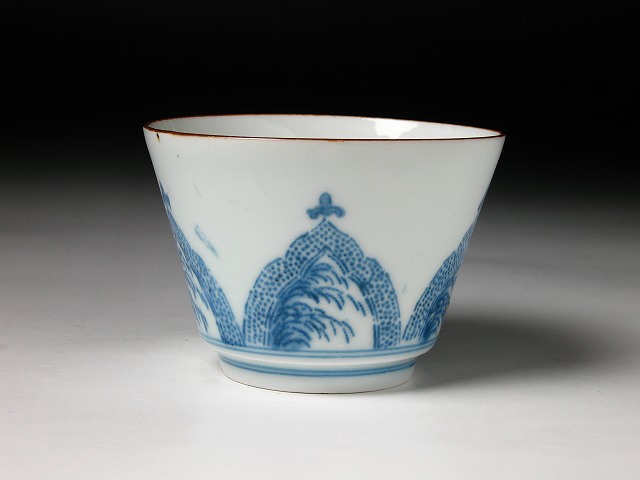 古美術 三樹 - 古伊万里 型紙摺印判蕎麦猪口 | 古美術品専門サイト
