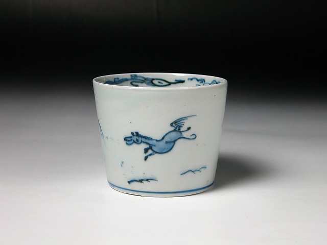 古美術 三樹 - 古伊万里 馬文蕎麦猪口 | 古美術品専門サイト fufufufu.com