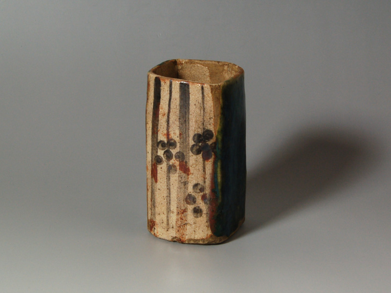 花地蔵 - 織部筒向付<br>（酒器） | 古美術品専門サイト fufufufu.com
