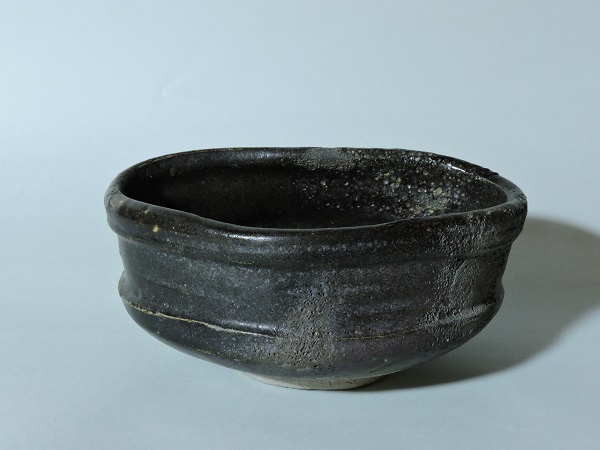 織部黒茶碗　陶芸　古美術