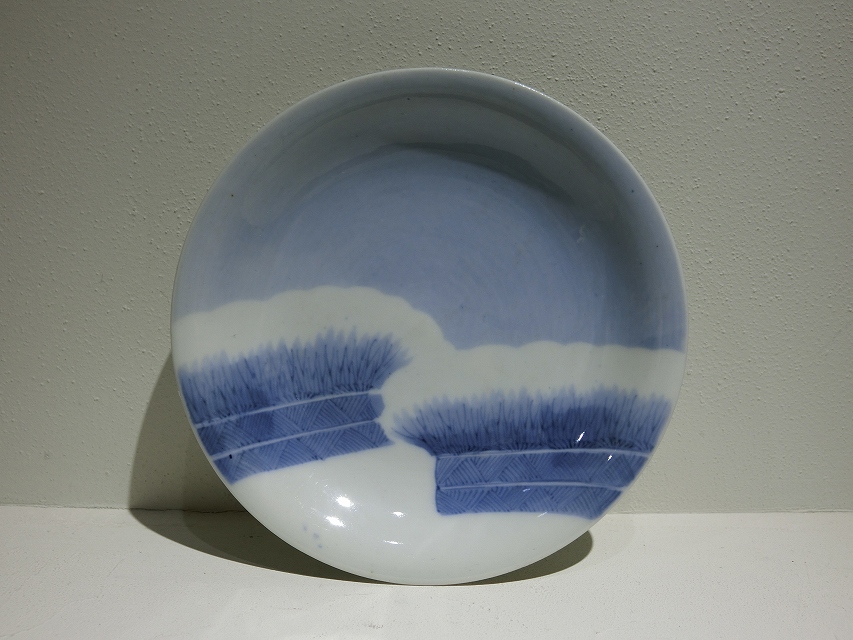 古美術 川﨑 - 伊万里雪持柴垣図皿（5） | 古美術品専門サイト