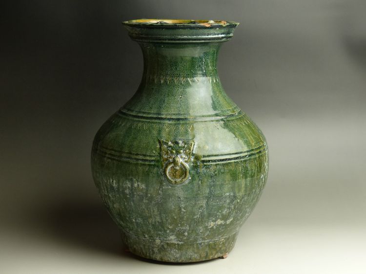 古美術 猫 - 漢緑釉壺 | 古美術品専門サイト fufufufu.com