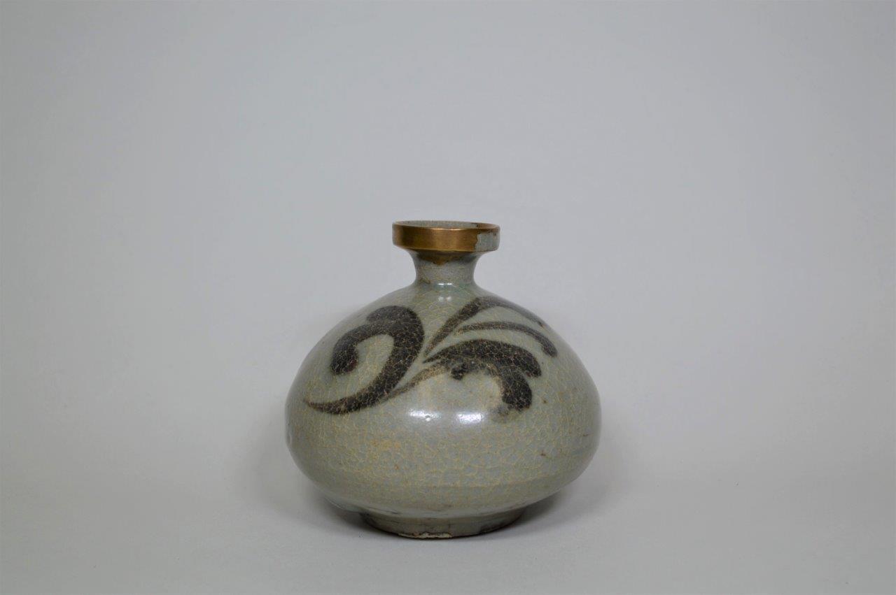 大熊美術 - 高麗青磁鉄絵油壺 | 古美術品専門サイト fufufufu.com
