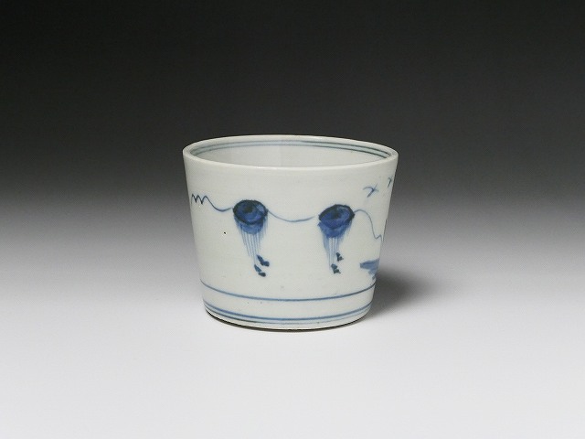 古美術 三樹 - 古伊万里 曳舟人物文蕎麦猪口 | 古美術品専門サイト