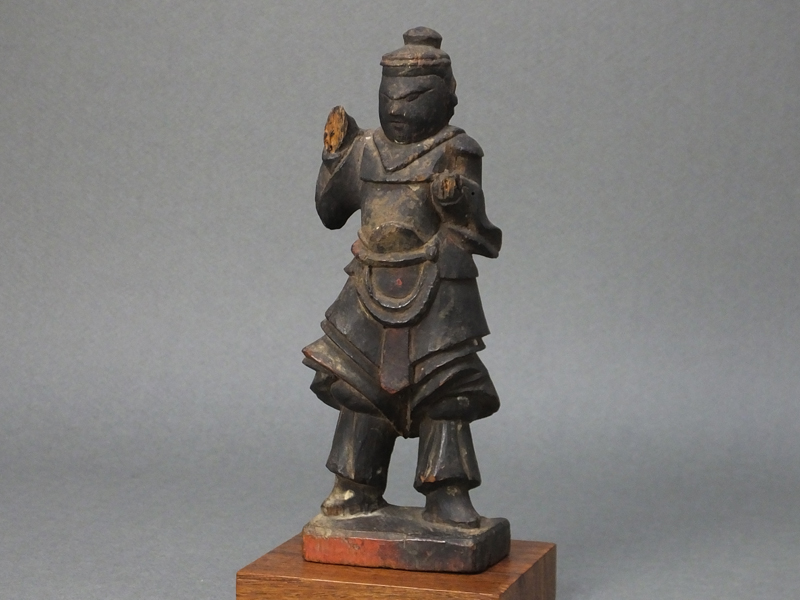 古童 - 木彫 毘沙門天立像 | 古美術品専門サイト fufufufu.com
