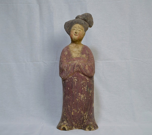 中国、唐加彩俑