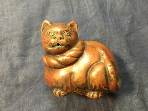 ギャラリー辰巳 - 備前 猫の水滴 | 古美術品専門サイト fufufufu.com