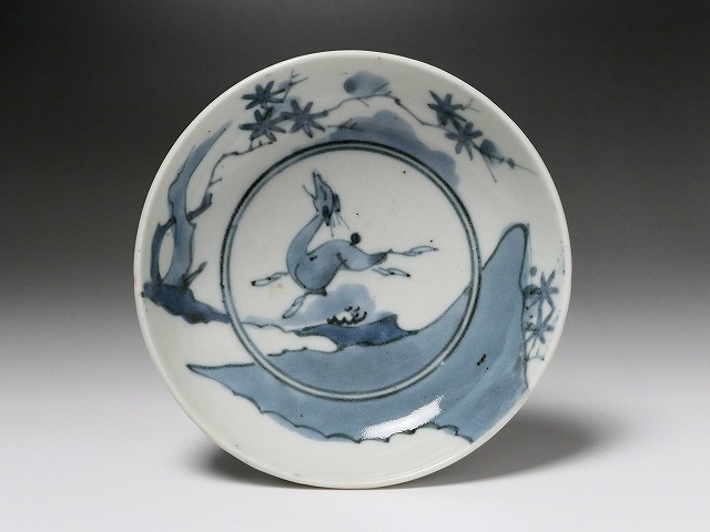 古美術 三樹 - 古伊万里 鹿紅葉文皿 | 古美術品専門サイト