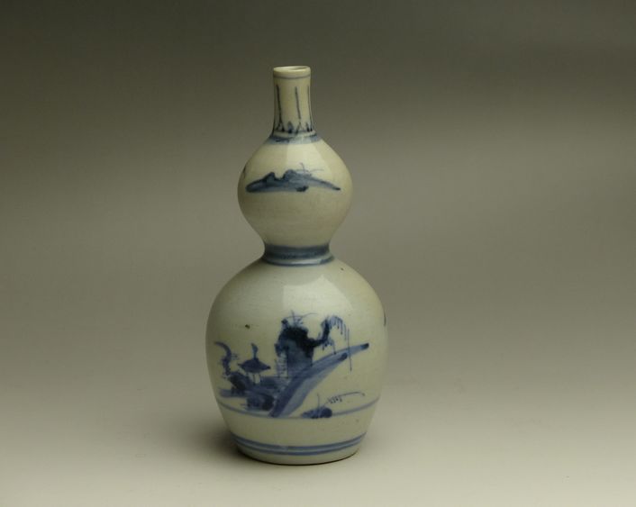 古美術 猫 - 伊万里染付瓢徳利 | 古美術品専門サイト fufufufu.com