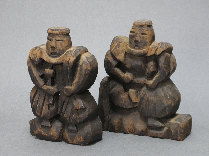 恵比寿 大黒 木彫 郷土玩具 時代 骨董 古美術 張子型 江戸 明治 昭和