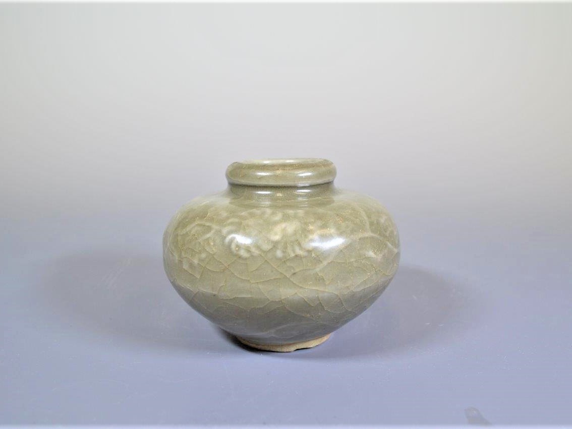 中国古美術 宋時代 龍泉窯 青磁 花瓶 花入 花器 古玩 骨董 美術