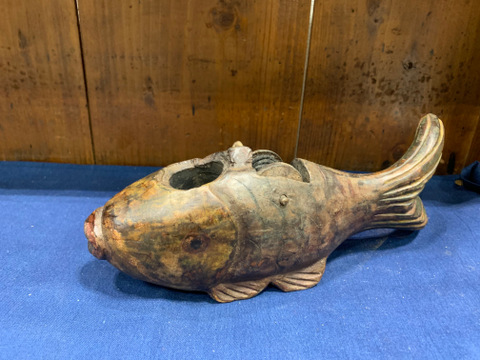 ギャラリー辰巳 - 李朝 墨壺 魚 | 古美術品専門サイト fufufufu.com