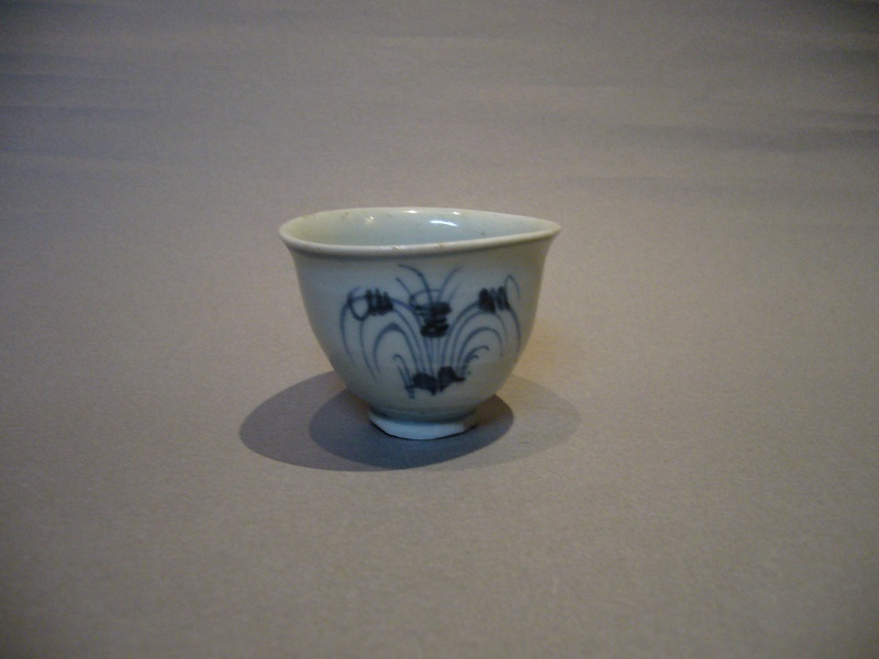 初期伊万里 染付盃 最終値下げ】初期伊万里 盃 山水図 江戸初期 銀継ぎ