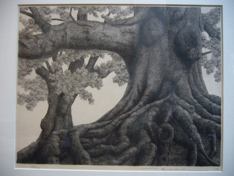 田中良平 銅版 猪名川