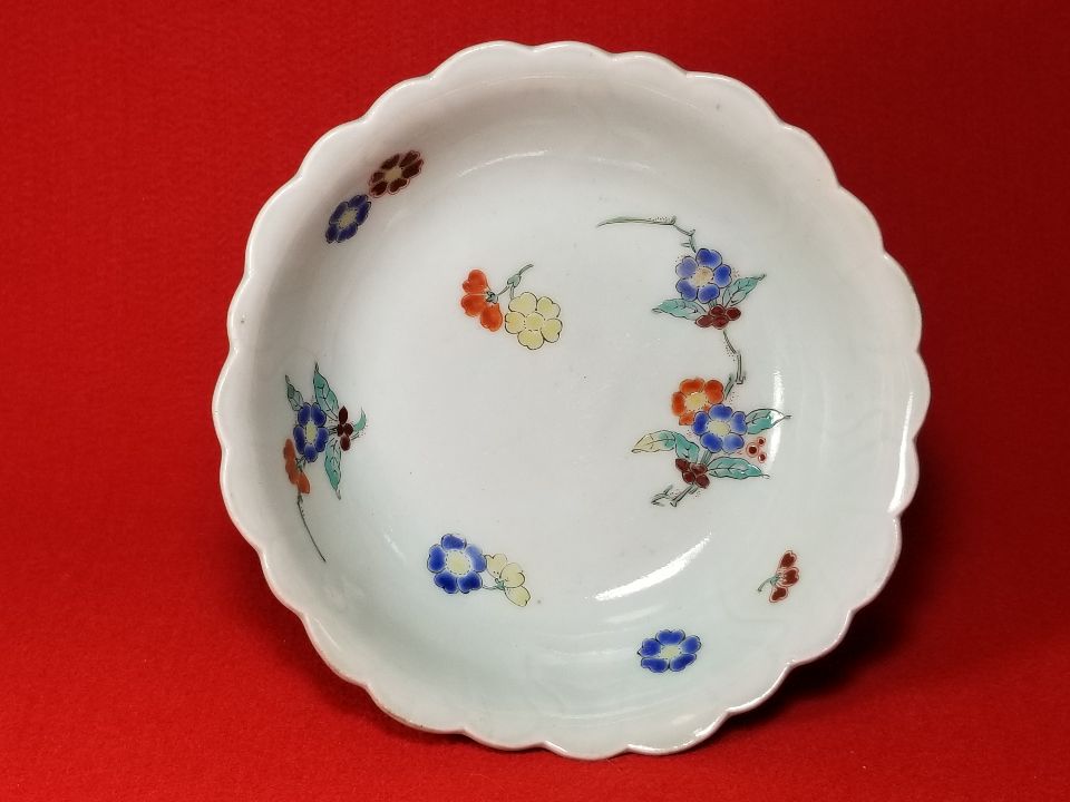 古美術長陽堂 - 柿右衛門 青磁色絵花図 向付 | 古美術品専門サイト