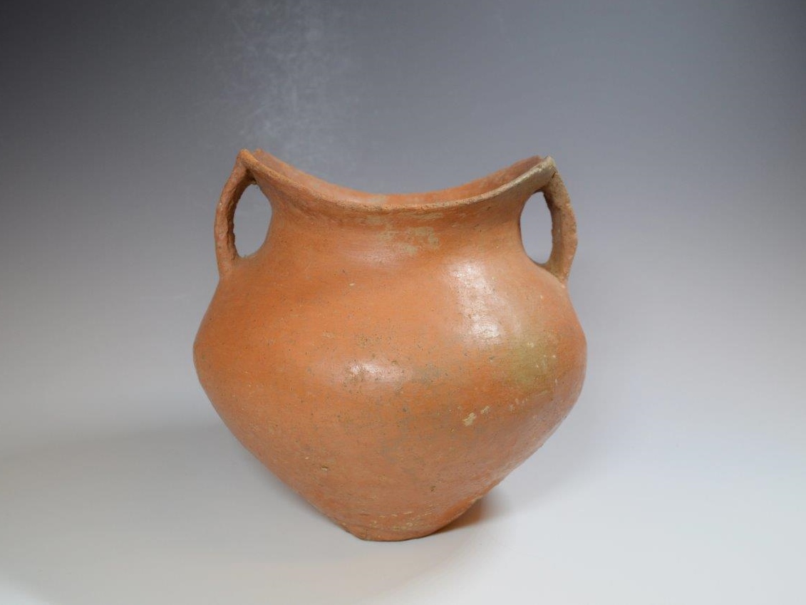 龍文双耳壷 飾り壺 灰陶印花文双耳壺 | | 収蔵品詳細 | 作品を知る | 東京富士