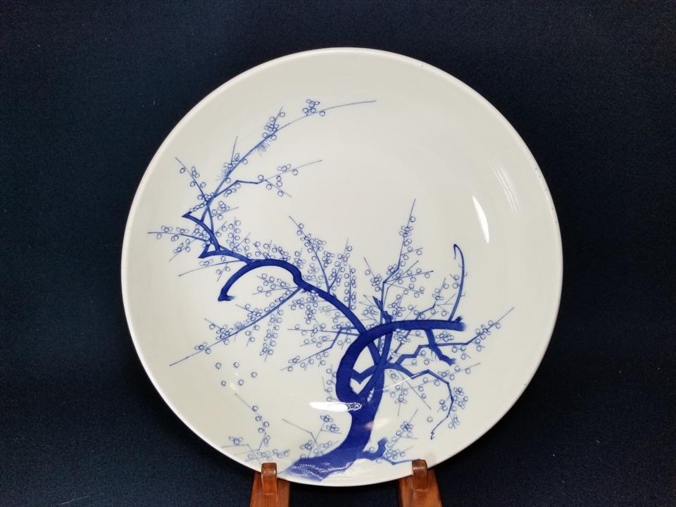 古美術 鍋島 色絵 皿 時代物 DT408 色絵藤棚文大皿〈鍋島／〉 文化遺産オンライン