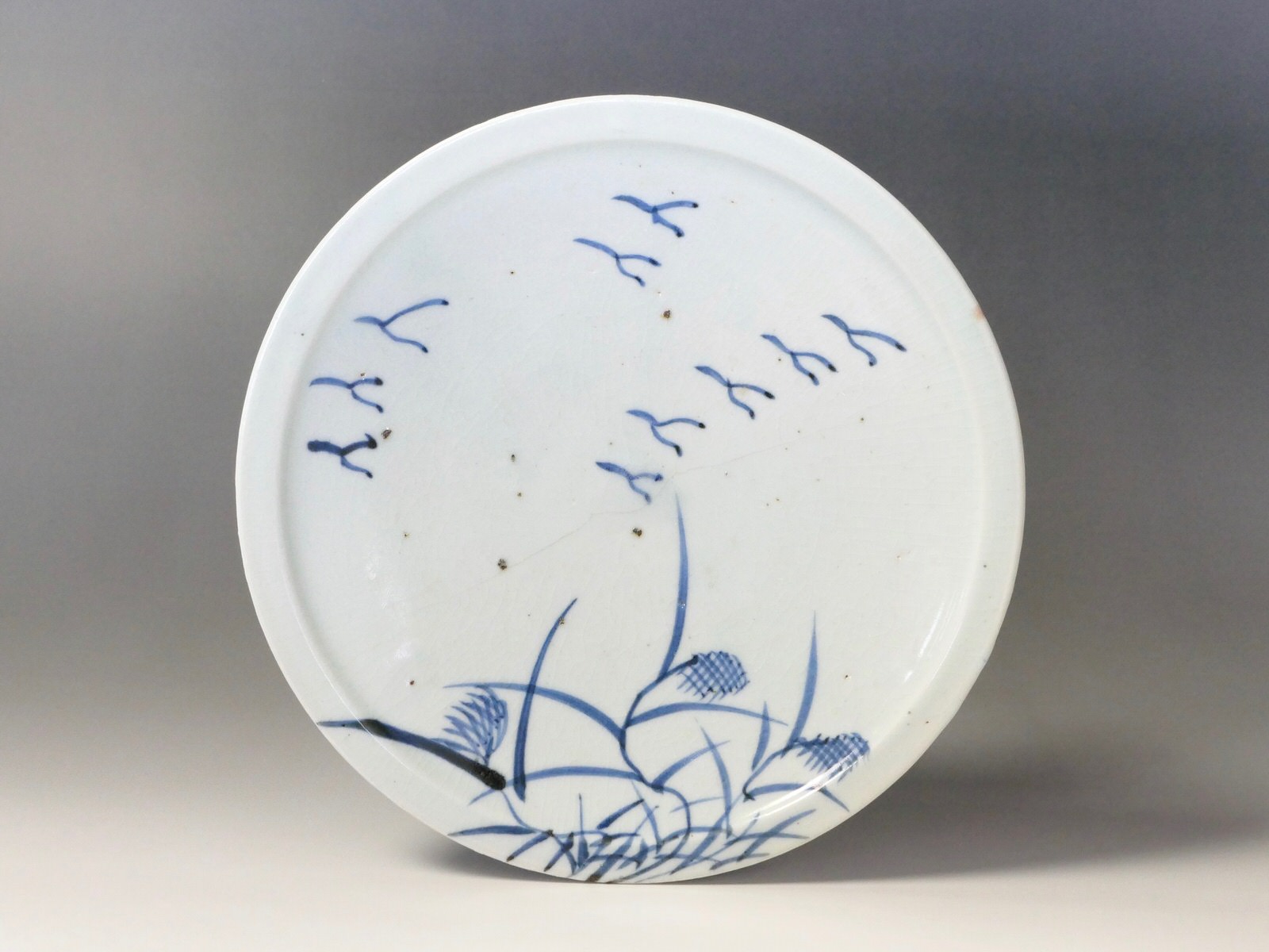古美術 三樹 - 初期伊万里 葦雁文中皿 | 古美術品専門サイト fufufufu.com
