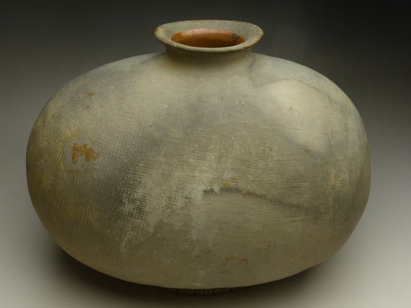 高級品市場 須恵器 土器 壷□小壺 発掘品 置物 一輪挿し 時代物 古壺 工芸品