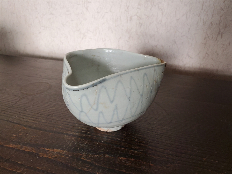 初期網手古伊万里茶碗