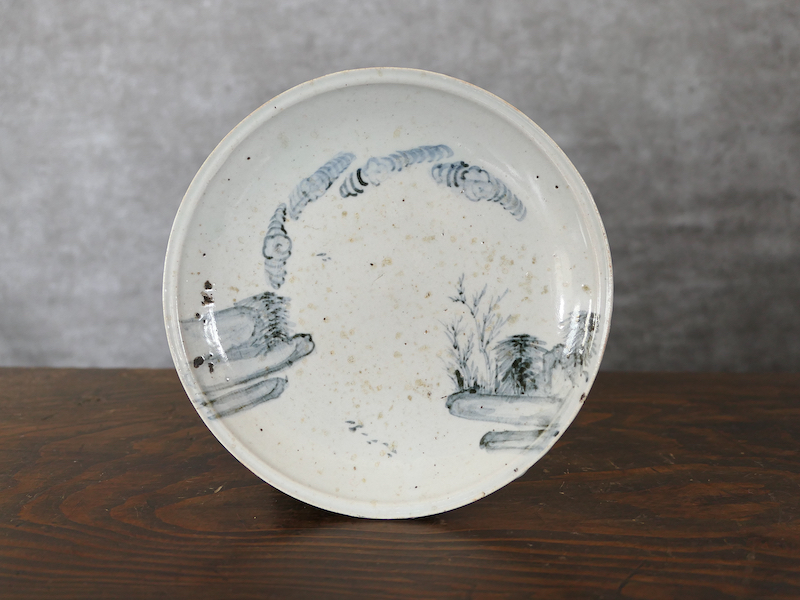 古美術お皿 古美術 三樹 - 初期伊万里 山水文中皿 | 古美術品専門サイト fufufufu.com