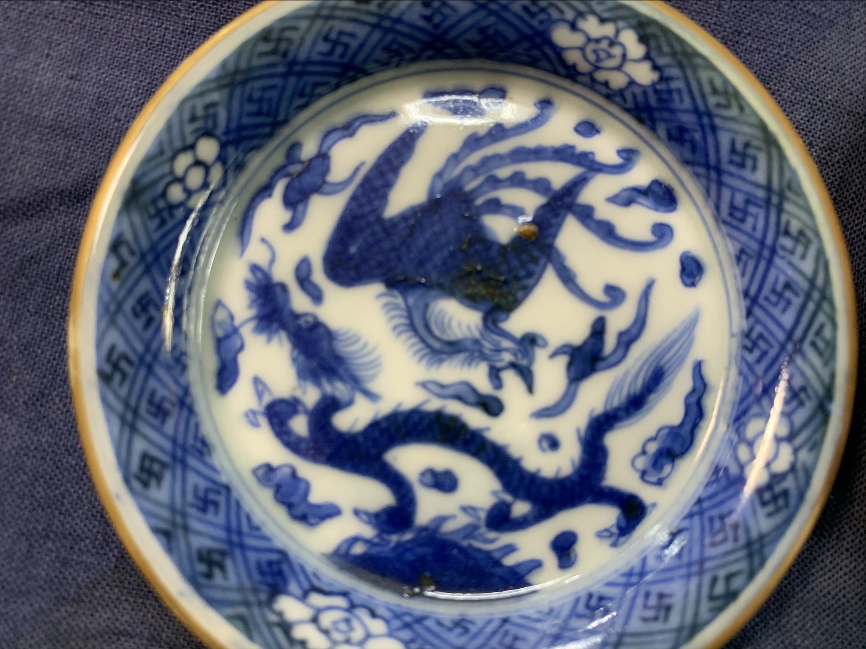 ギャラリー辰巳 - 古伊万里龍文尽し 小皿二枚 | 古美術品専門サイト