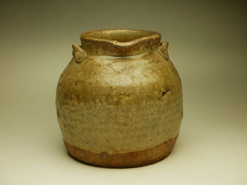 古美術 猫 - 越前おはぐろ壺 | 古美術品専門サイト fufufufu.com